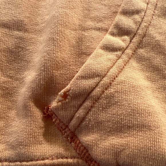 Abercrombie & Fitch Women’s Long Sleeve Full Zip Hooded Sweatshirt Size S Orange - Picture 5 of 6